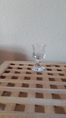 Glas, Sherry-/portvinsglas, Holmegaard Skibsglas, Meget velholdt og ridsefri
Sherry-/portvin. 10,5 c
