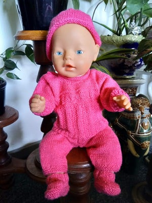 Dukketøj, Baby Born, Strikket dukketøj til dukke 43 cm.