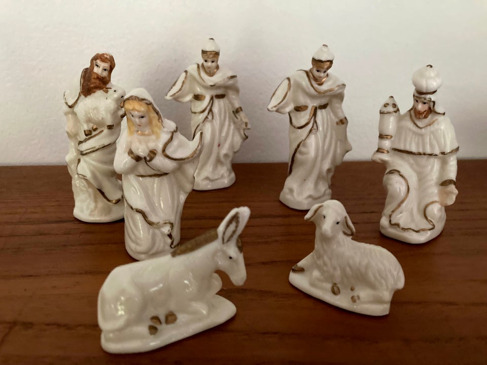 Vintage krybbespil figurer