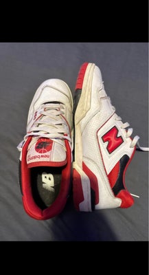 Sneakers, New balance , str. 46,5,  Rød og hvid,  Ubrugt, Brugt 2 gange