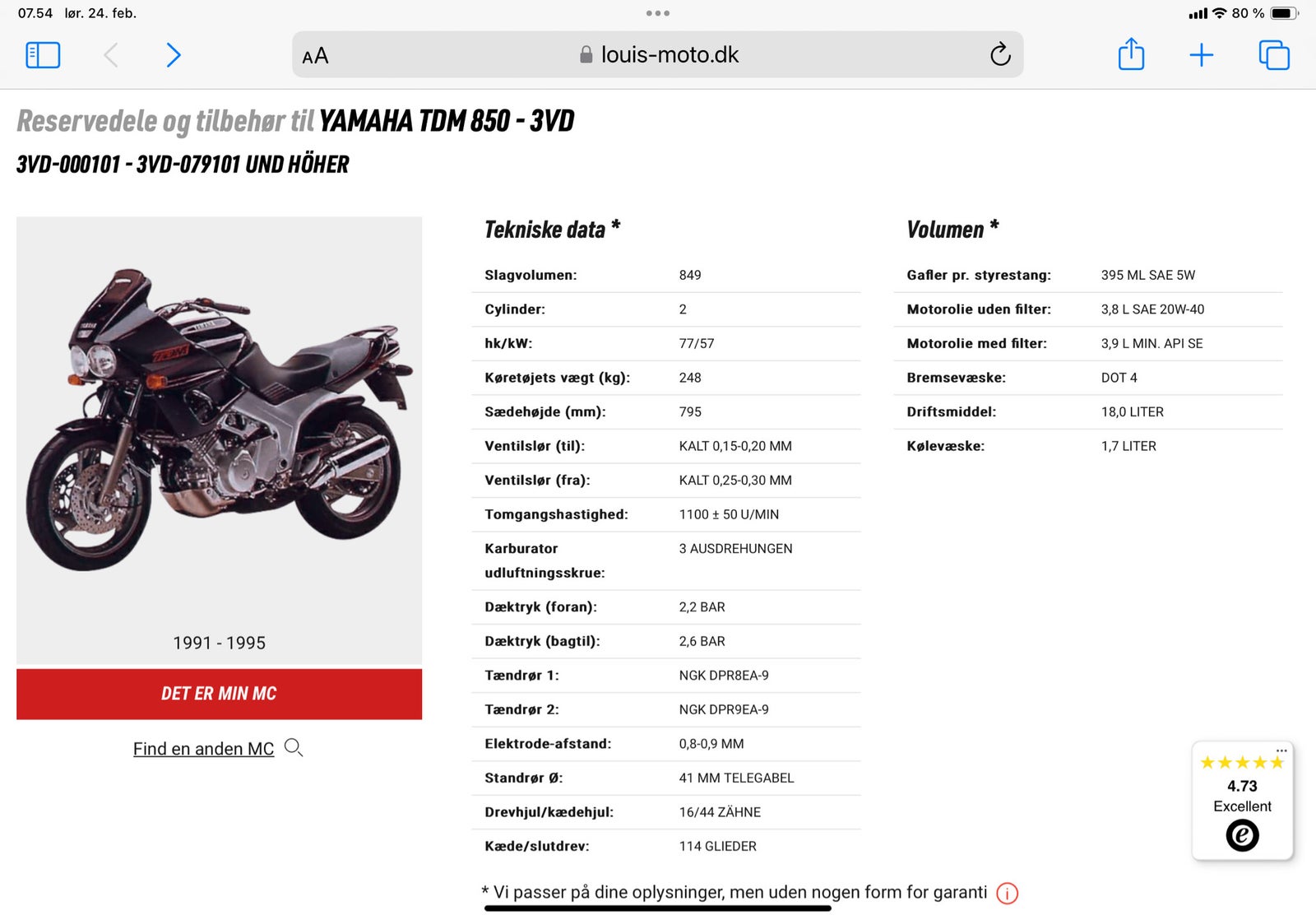 Yamaha, Tdm 850, 850 ccm