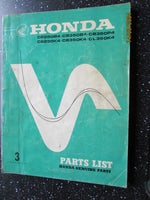 Honda CB 350 CB250 CL 350 årg. 1971: Parts liste