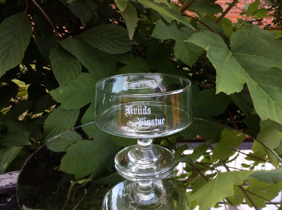 Glas, Skønt vintage Champagne glas fra Hviids Vinstue