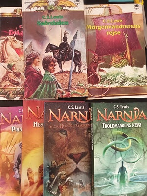 Narnia serien 7 bøger, C S Lewis, Troldmandens nevø - Løven , heksen og garderobeskabet - Hesten og 