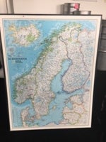 Kort over Skandinavien
