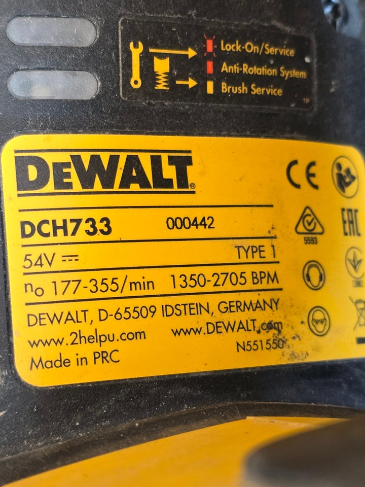 Borehammer, DEWALT