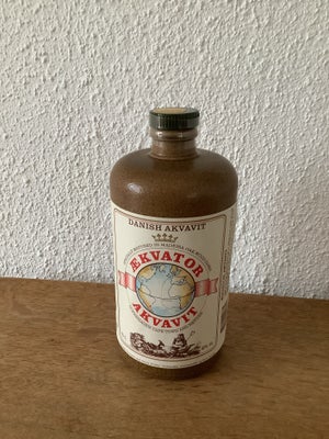 Flasker, Danish Akvavit, Ækvator Akvavit, Akvavit sælges, perfekt stand til samlere eller tørstige s