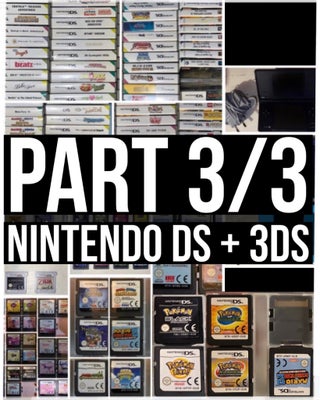 PART 3/3 NINTENDO DS + 3DS SPIL , Nintendo, PART 3/3 O-Z / MANGE TITLER TIL NINTENDO DS + 3DS (SE OG