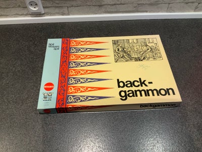 Back gammon, Gammelt familiespil, brætspil, Gammelt backgammon spil
Komplet og fint
Meget flot desig
