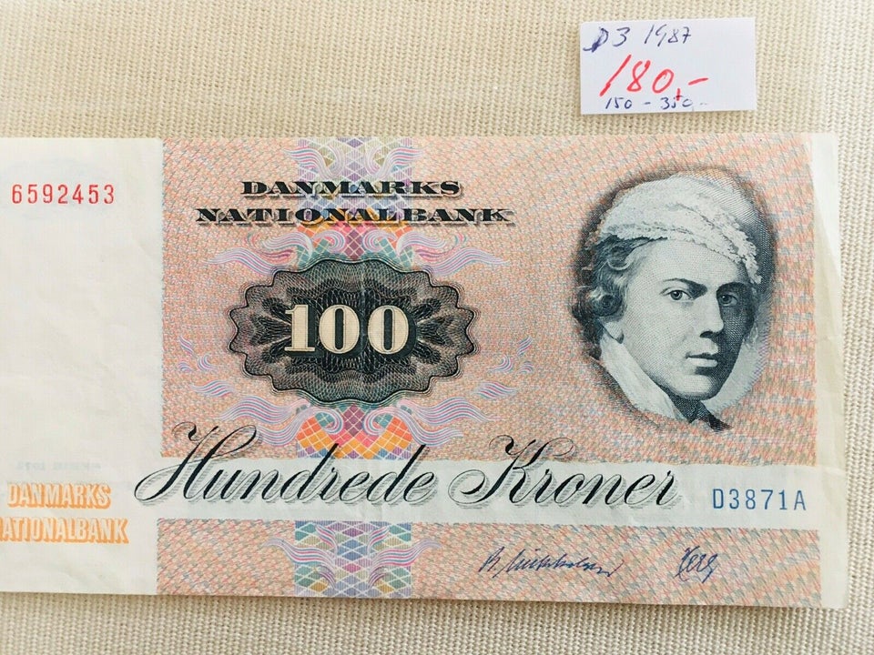 Danmark, sedler, 100