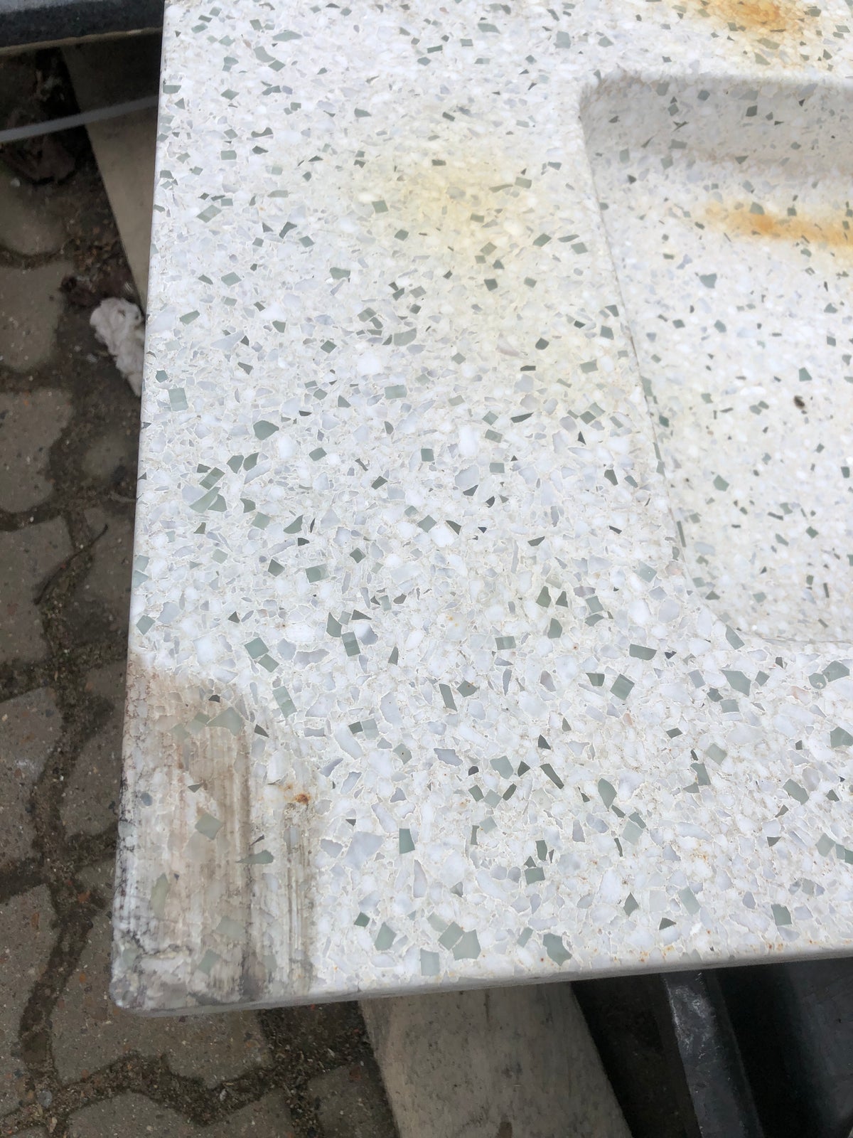 Granit håndvask 163cm x 45cm, kan tilskæres