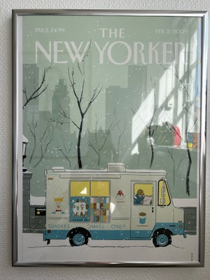 Plakat, The New Yorker, motiv: Isbil en vinterdag, b: 28 h: 41, Plakat med forsiden fra The New York