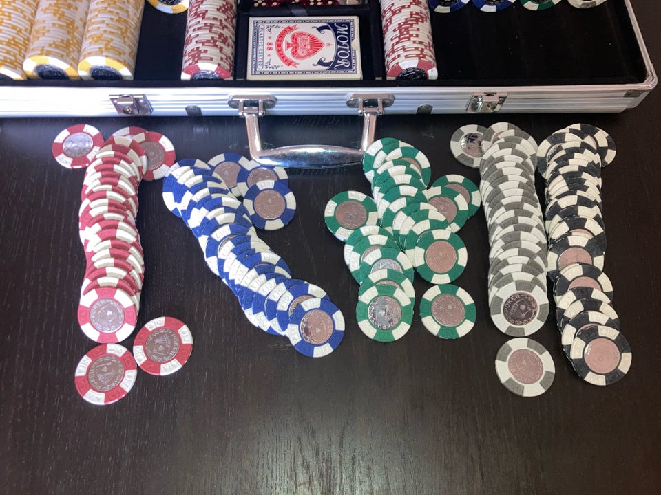 Poker jetoner, sæt, andet spil