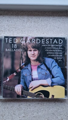 TED GÅRDESTAD: 18 BALLADER., rock, CD 18 TRACKS,  COMPILATION FRA 2005. PÆN STAND, SOM NY.  30.KR PL