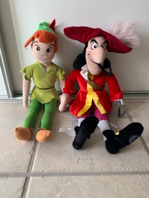 peter pan, Disney, Disney Store Official Peter Pan & kaptajn klo bamser begge er Disney men mærket p