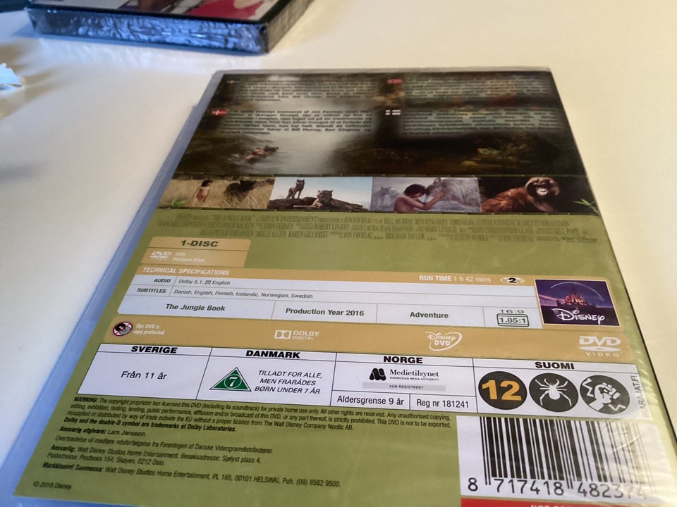 The jungle book , DVD, familiefilm