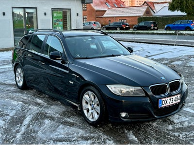 BMW 318d, 2,0 Touring, Diesel, 2009, km 345000, sortmetal, træk, nysynet, klimaanlæg, aircondition, 