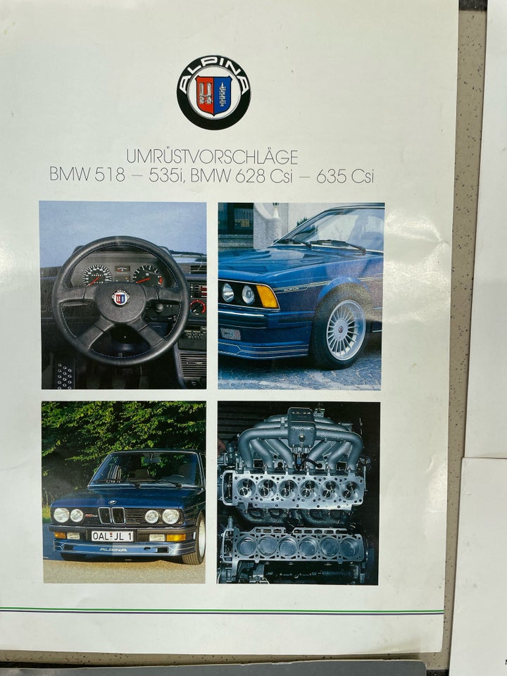 Vintage BMW Alpina E30/E34/E32E24 kataloger, BMW Alpina