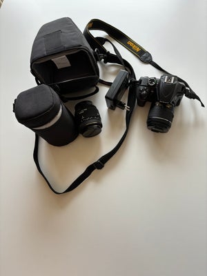Nikon Nikon, spejlrefleks, 3400 megapixels, 18-55 x optisk zoom, Perfekt, Nikon D3400 Digital SLR Ca