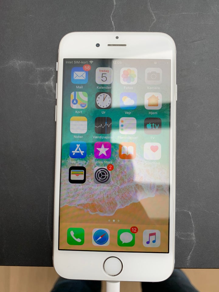 iPhone 6, 64 GB, hvid