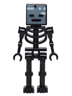 Lego Minifigures, 
Minecraft - figurerne sælges med det udstyr der er vist:

min025 Wither Skeleton 