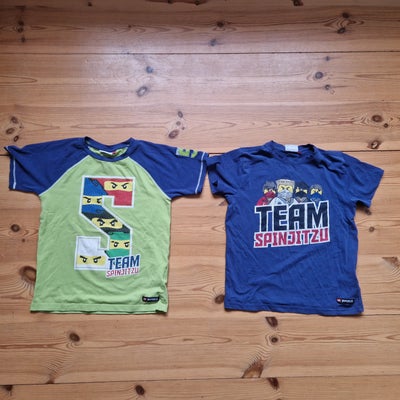T-shirt, 2 Team Spinjitzu t-shirts, Lego wear, str. 116, 2 T-shirts fra Lego. Begge med Team Spinjit
