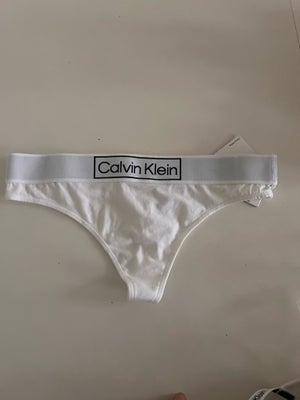 Undertøj, G-streng, Calvin Klein , str. Small,  Hvid,  Ubrugt