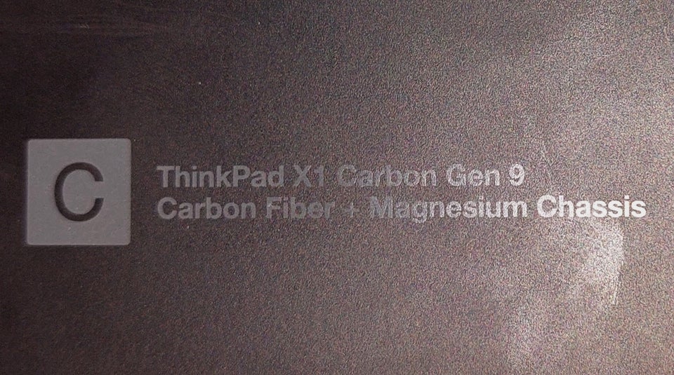Lenovo X1 Carbon Gen. 9, Intel I5-1535 G7 GHz GHz, 16 GB ram