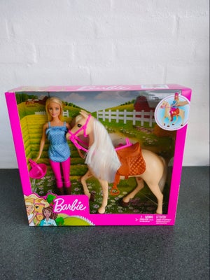 Barbie, Barbie dukke med hest. Ny og uåbnet.

Vores hjem er røg- og dyrefrit. Varen kan afhentes på 