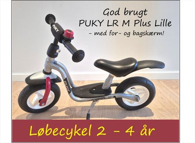 Unisex børnecykel, løbecykel, PUKY, LR M Plus lille, 10 tommer hjul, Rammen har lav indstigning og t