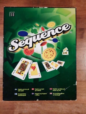 SEQUENCE (lille boks), kortspil nyklassiker familiespil, brætspil, Hermed Sequence fra Nordic Games 