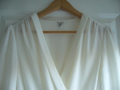Etuikjole, NA-DK, str. S,  hvid,  polyester,  Ubrugt, Pæn kjole med fine detaljer, elastik i taljen 