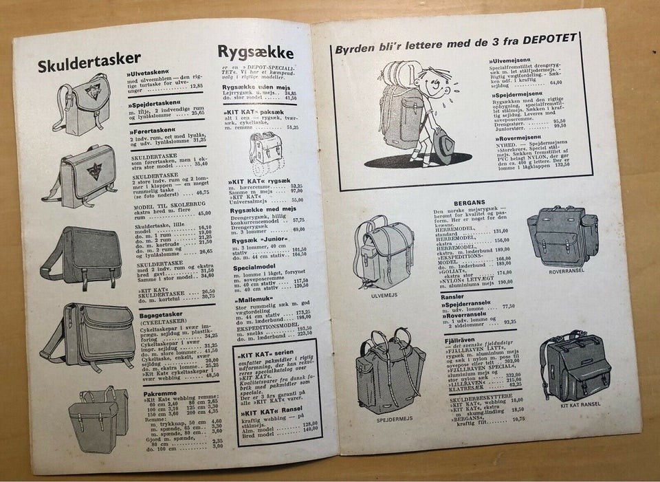 Spejderkatalog 1968, emne: hobby og sport