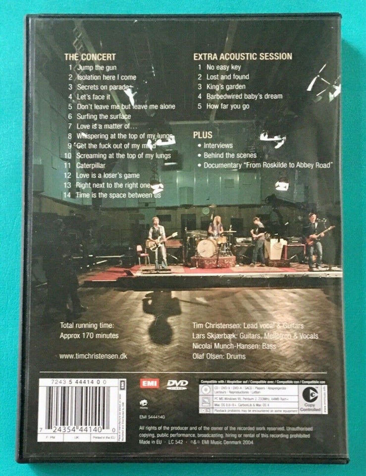 kranium spansk fremstille Koncert: Tim Christensen (DVD): - dba.dk - Køb og Salg af Nyt og Brugt