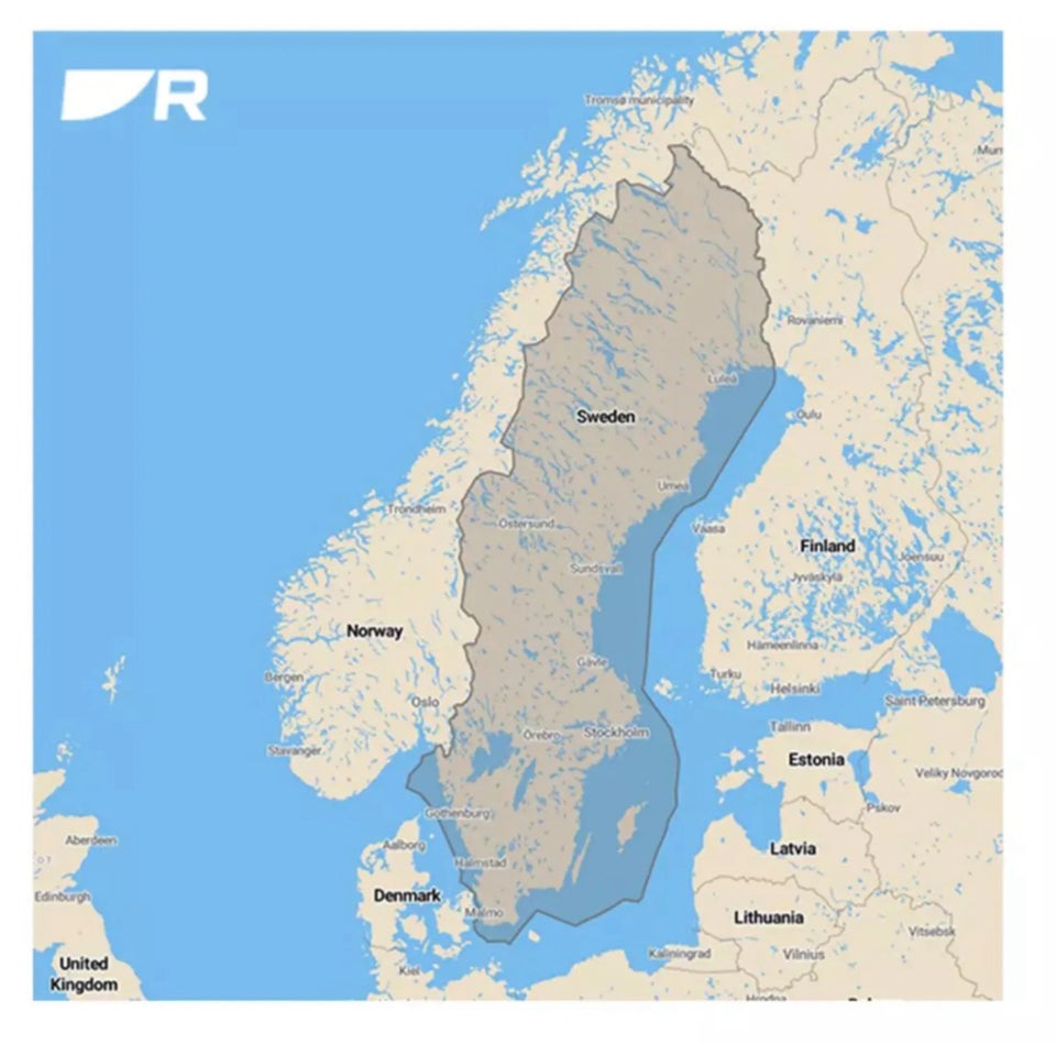 Søkort Sverige, Raymarine