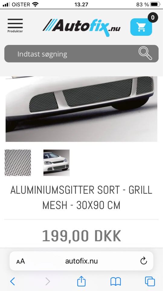 Andre reservedele, Aluminium grill, andet bilmærke Look