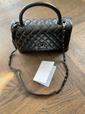 Skuldertaske, Chanel, læder, Chanel Top Handle,  limited edition taske i medium størrelse, aldrig br