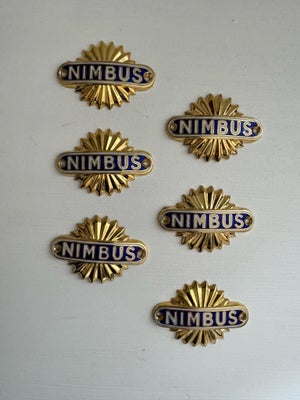 Emblemer, Nimbus originale tank-emblemer, I rigtig fin stand. Prisen er pr. stk.