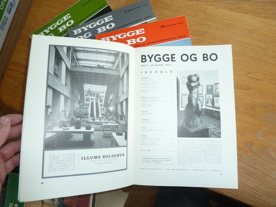 Bygge og Bo 1962, Tidskrift for danske hjem, emne:
