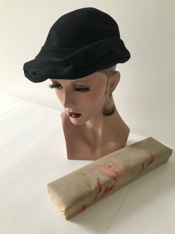 Hat, fransk vintage, str. one size – – Køb og Salg af Nyt Brugt