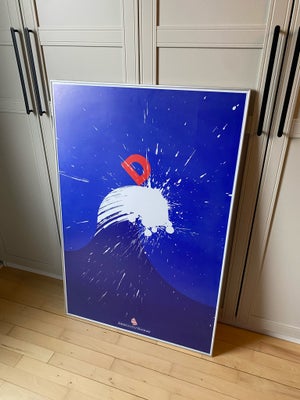 Billede i ramme, Per Arnoldi. , b: 80 h: 120, Per Arnoldi plakat for America’s Cup Danmark. Sponsor: