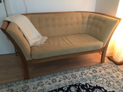 Sofa, alcantara, 2 pers. , Stouby Møbeldesign, Superlækker ergonomisk sofa i kirsebærtræ og alcantar