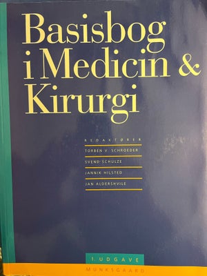 Basisbog i Medicin og Kirurgi, Schroeder mfl, år 1999, 1.  udgave