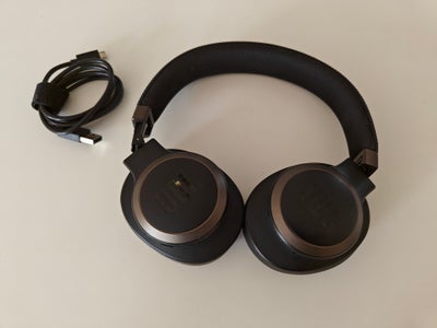 headset hovedtelefoner, JBL, JBL LIVE 650 AIR EAR BT NC, SORT , Perfekt, Rigtig lækkert headset, med