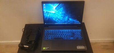 Lenovo 1650 4GB GAMING, Intel Core i5-9300H GHz, 8 GB ram, 512 GB harddisk, Perfekt, Computerens mær