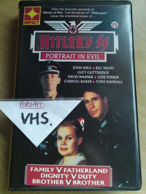 Drama, Hitler's SS, portait in evil, instruktør Jim goddard, Auktion på Hitler's SS på VHS, x-leje, 