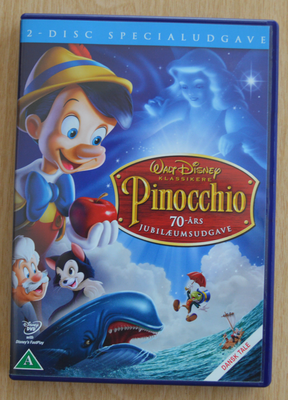 Pinocchio, instruktør Walt Disney, DVD, tegnefilm, Pinocchio
Se gerne mine andre annoncer med film.
