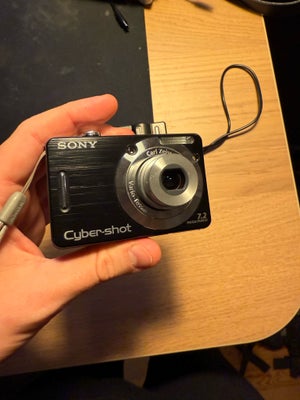 Sony, Sony Cybershot DSC W55, 7.2 megapixels, Perfekt, Super fedt og småt vintage digitalkamera fra 