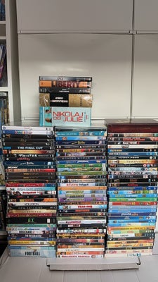 Stor bunke dvd film, DVD, familiefilm, En stor sæk dvd film sælges. 
Der er lidt for en hver smag. 
