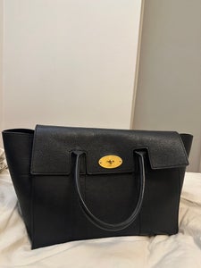 Mulberry Bayswater Black Classic Grain med rem